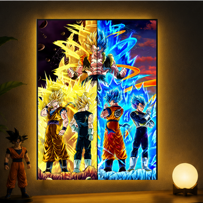 Cuadro Lenticular fusión Goku y Vegeta